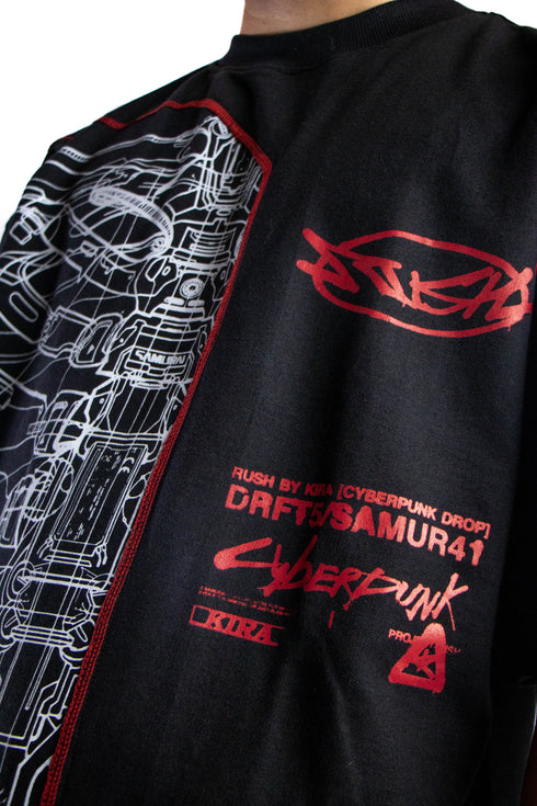 Samurai Oversized T-Shirt | Inspired by Cyberpunk 2077